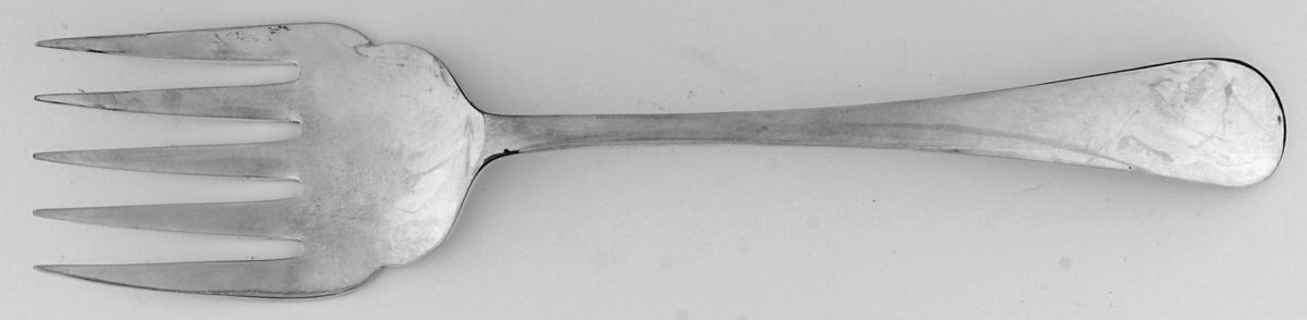 GVL3 (Silverplate) Medium Solid Cold Meat Serving Fork by S.G. Silverplate (England)-1