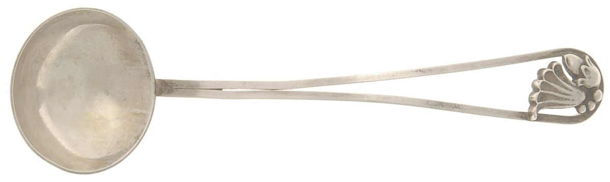 GJU7 (Sterling) Solid Piece Cream Ladle by Georg Jensen Inc USA-1