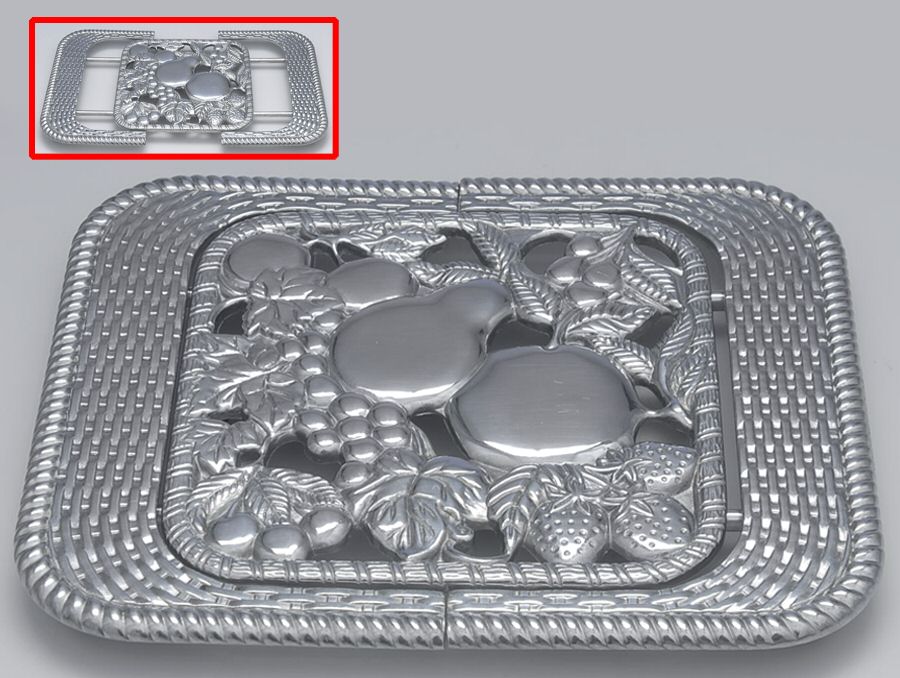 Country Terrace (Metal Hollowware) Expandable Trivet by Gorham Silver-1