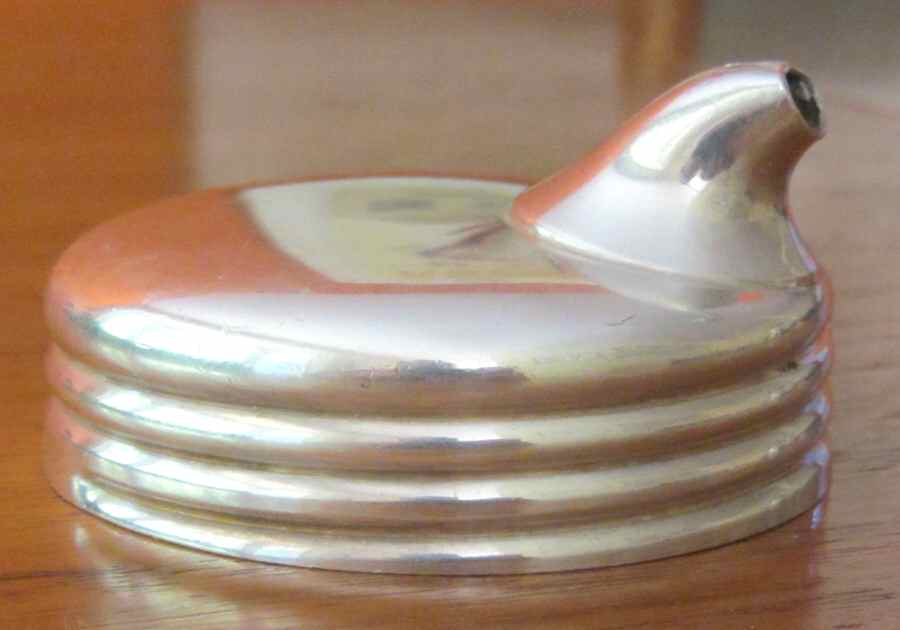 011467 (Silverplate, Hollowware) Metal Lid for Glass Sugar Pourer by Gorham Silver-1