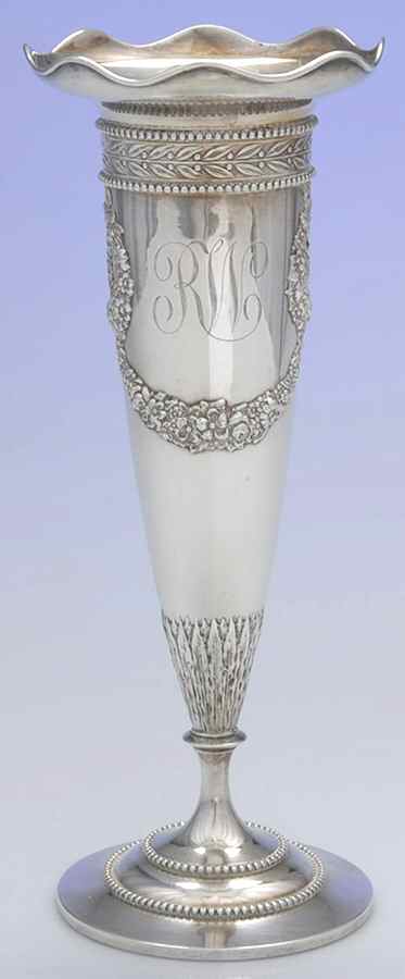 9024 (Sterling, Hollowware) 10" Vase by George W Shiebler-1