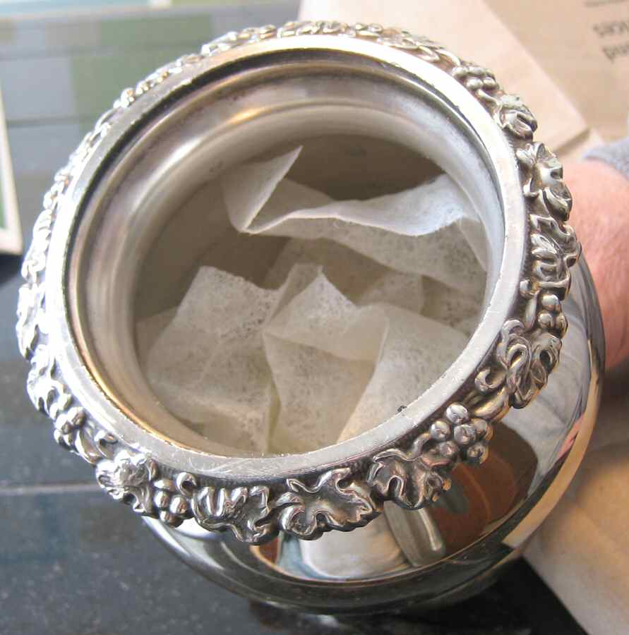 GDS4 (Silverplate, Hollowware) Waste Bowl by Goldfeder Silver Co-1