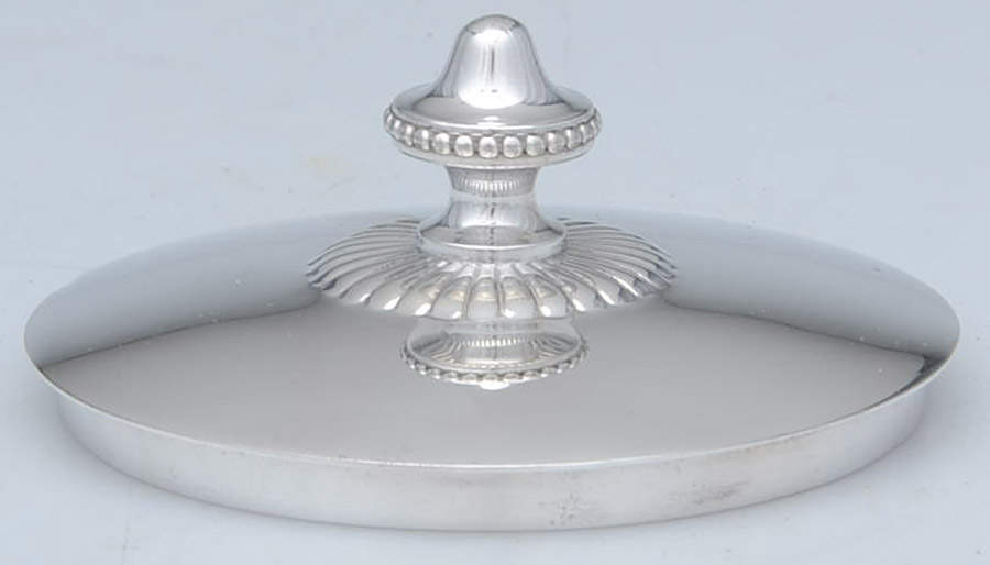 0860 (Silverplate, Hollowware) Lid for Sugar Bowl by Gorham Silver-1