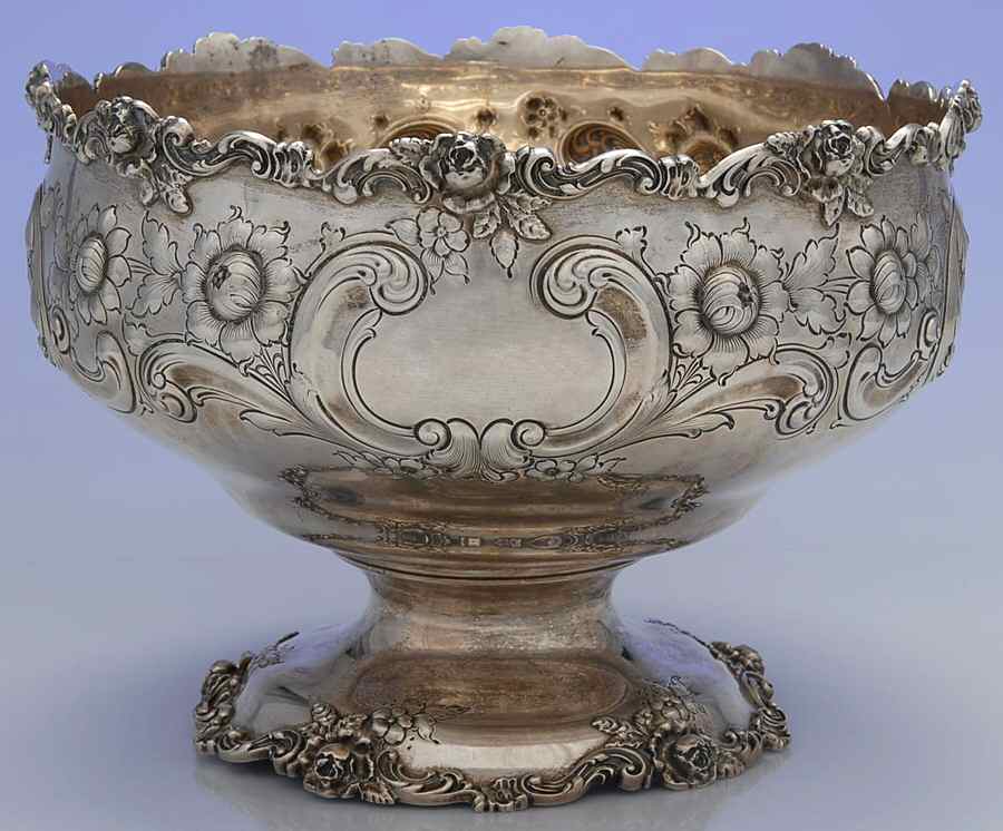 43 (Sterling, Holloware) Punch Bowl by Graff Washbourn & Dunn-1
