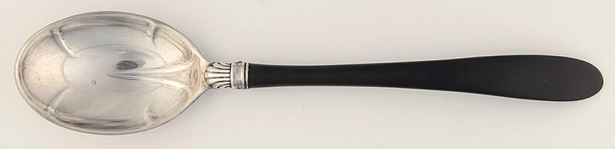 020 (Silverplate, Hollowware) Hollow Handle Buffet Serving Spoon by Gorham Silver-1
