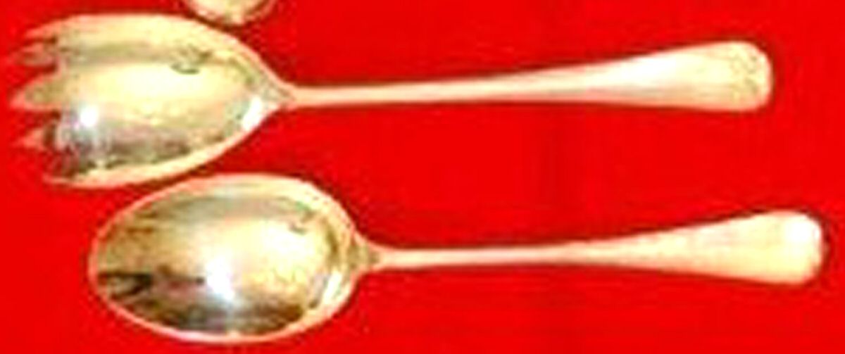 GTD8(Sterling) (2 Pc) Solid Salad Set by Garrard & Co Ltd-1