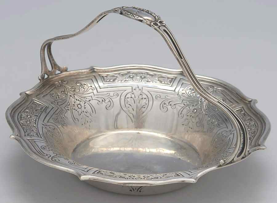 760 (Sterling, Hollowware) 5" Candy/Nut Basket by Gorham Silver-1
