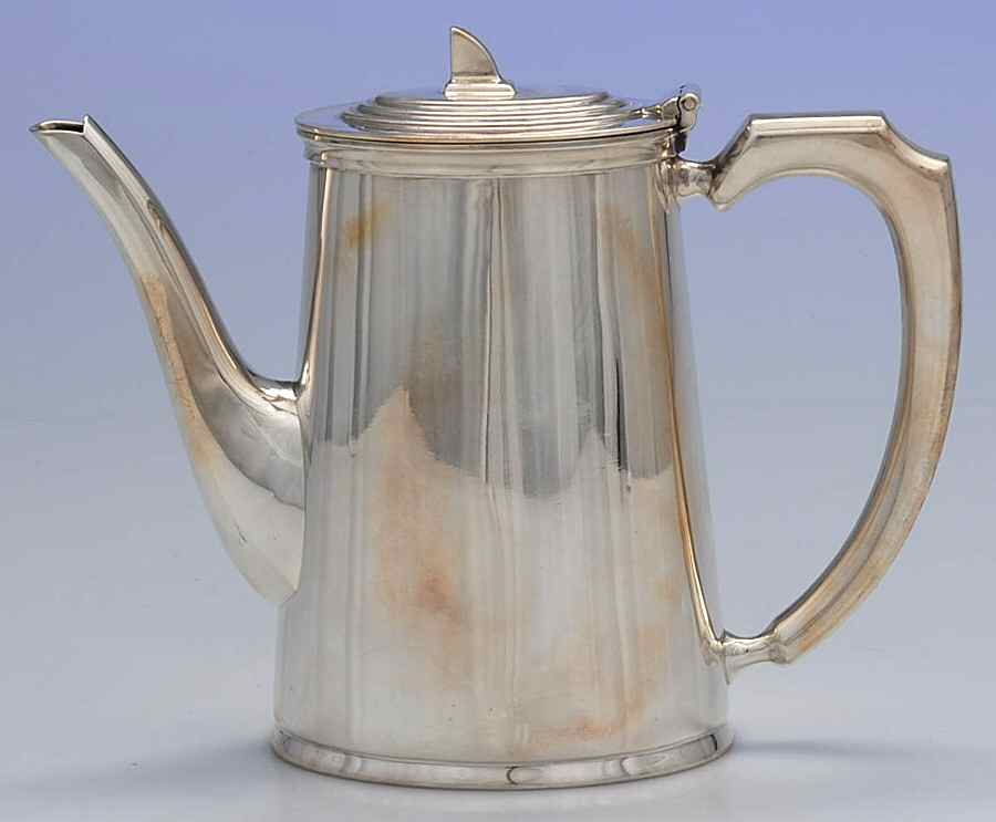GDW1 (Sterling, Hollowware) Coffee Pot by Gladwin Ltd-1