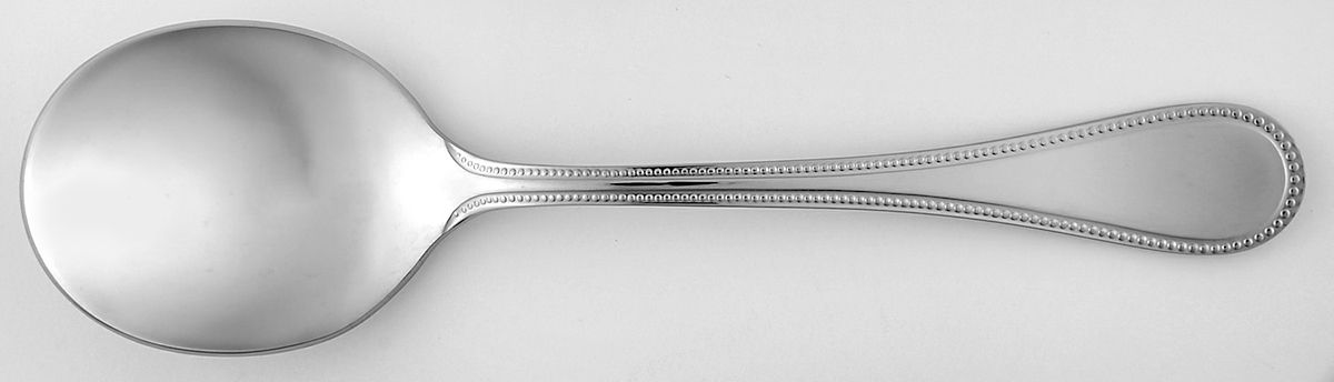 Milady (Stainless) Round Bowl Soup Spoon (Bouillon) by Guy Degrenne-1