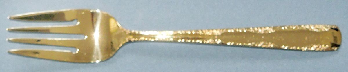 Camellia (Sterling, Gold Vermeil) Individual Salad Fork by Gorham Silver-1
