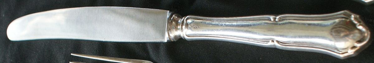 G4G1 (Silverplate) Modern Solid Knife by Garagnon-1