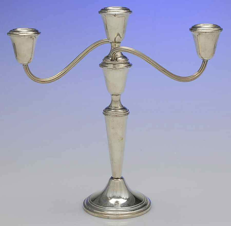 807 (Sterling, Hollowware) Weighted 3 Light Candelabra by Gorham Silver-1