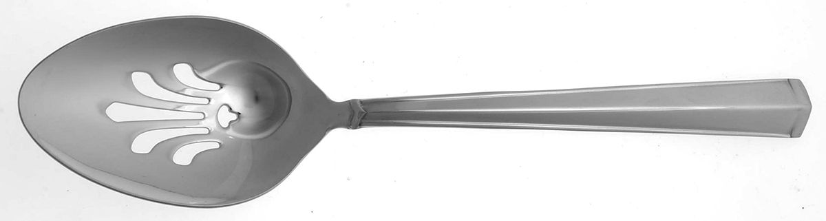 Belcourt (Stainless) Pierced Tablespoon (Serving Spoon) by Gorham Silver-1