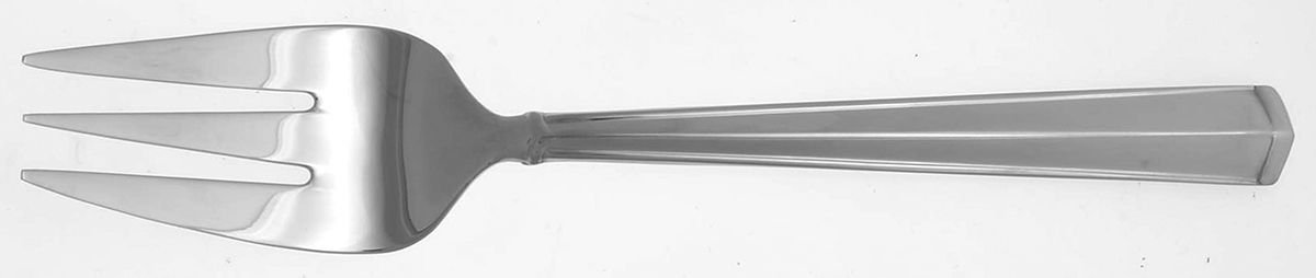 Belcourt (Stainless) Medium Solid Cold Meat Serving Fork by Gorham Silver-1