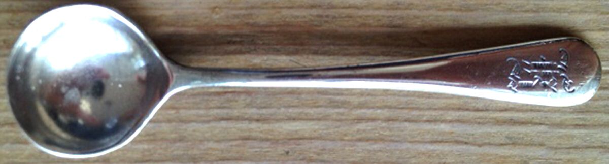 GS149 (Silverplate) Individual Salt Spoon by Gorham Silver-1