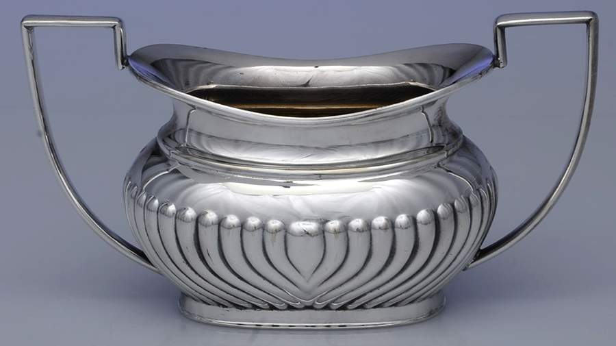 Crafton (Silverplate, Hollowware) Silverplate Open Sugar Bowl by Gentry Silver-1