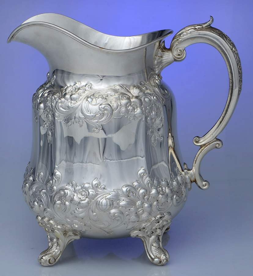 481 (Sterling, Hollowware) Sterling Water Pitcher by Gorham Silver-1