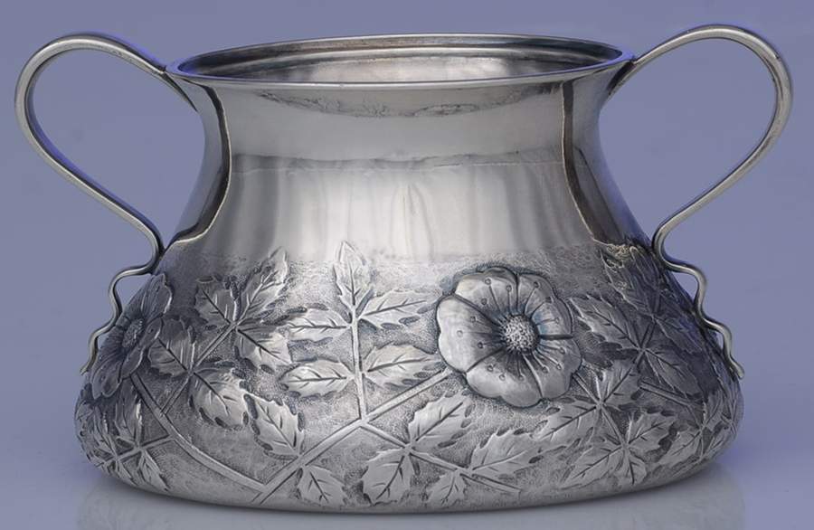 1666 (Sterling, Hollowware) Open Sugar Bowl by George W Shiebler-1