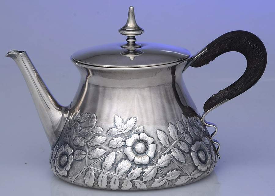 1666 (Sterling, Hollowware) Mini Teapot by George W Shiebler-1