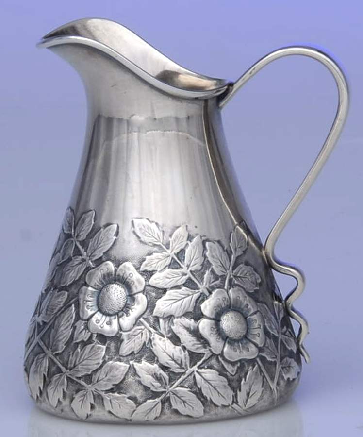 1666 (Sterling, Hollowware) Mini Creamer by George W Shiebler-1