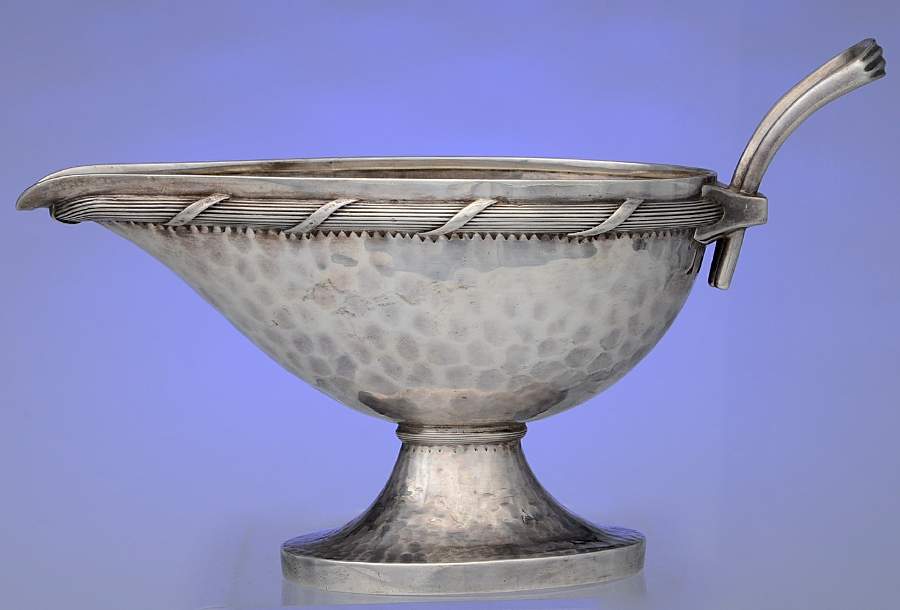 195 (Sterling, Hollowware) Sterling Gravy Boat by Gorham Silver-1