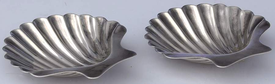1748 (Sterling, Hollowware) Nut Dish - Set of 2 by Graff Washbourn & Dunn-1