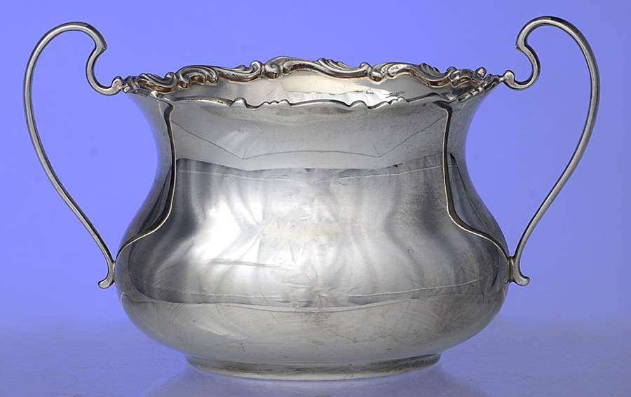 A1941-2 (Sterling, Hollowware) Mini Open Sugar Bowl by Gorham Silver-1