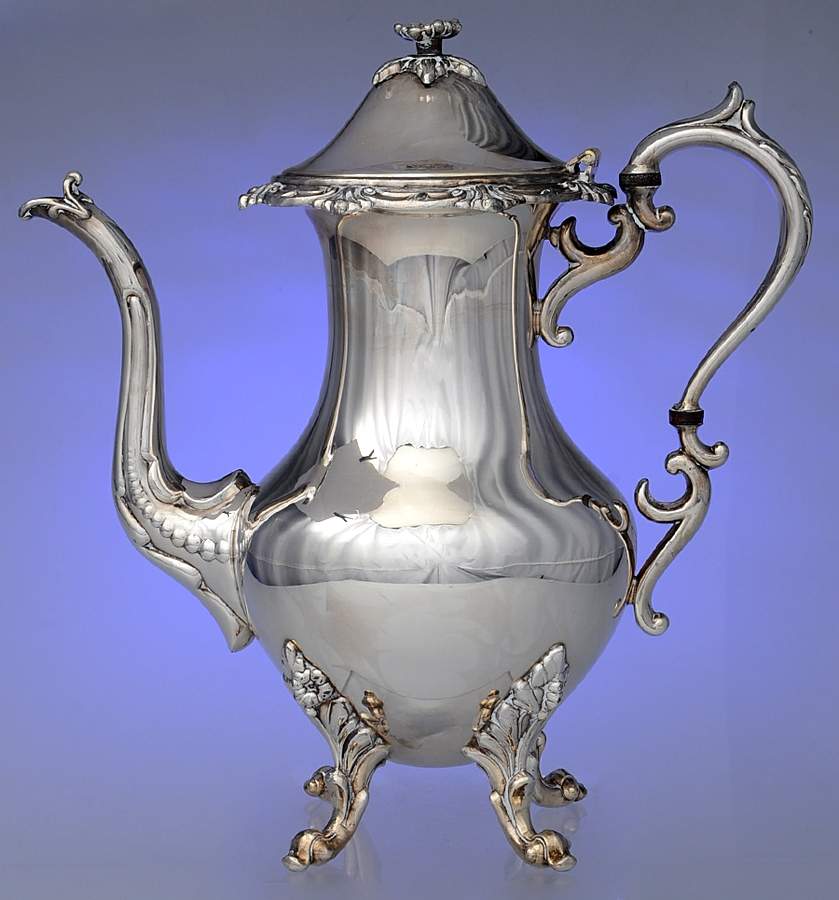GDS8 (Silverplate, Hollowware) Teapot by Goldfeder Silver Co-1