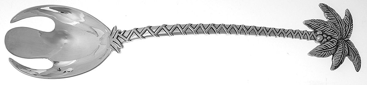 Palm Tree (Silverplate) Solid Salad Serving Fork by Godinger-1