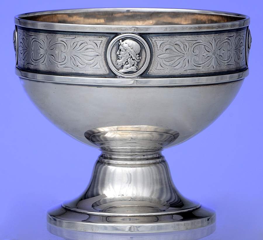Medallion (Coin, Hollowware) Waste Bowl by Gorham Silver-1
