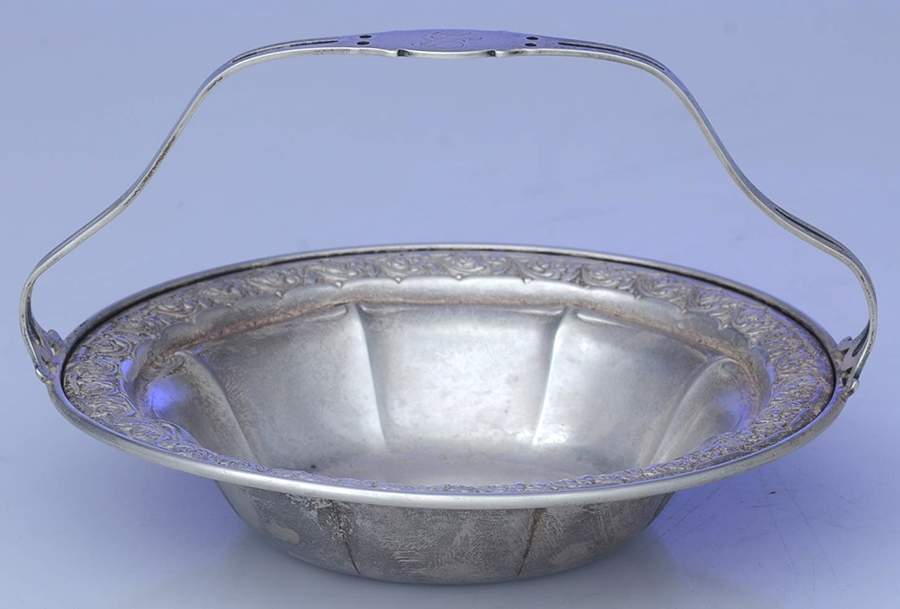 1091 (Sterling, Hollowware) 5" Candy/Nut Basket by Gorham Silver-1