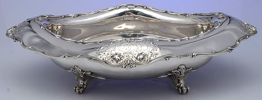 GS151 (Sterling, Hollowware) 17" Oval Footed Centerpiece by Gorham Silver-1
