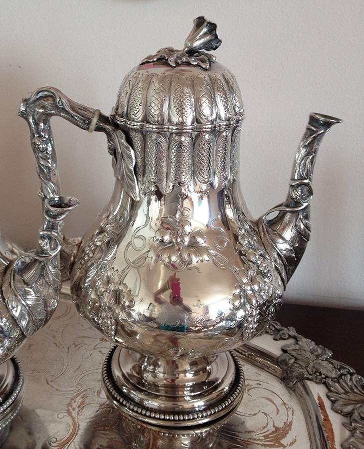 GS63 (Sterling, Hollowware) Coffee Pot by Gorham Silver-1