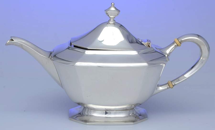 4874 (Sterling, Hollowware) Teapot by Graff Washbourn & Dunn-1