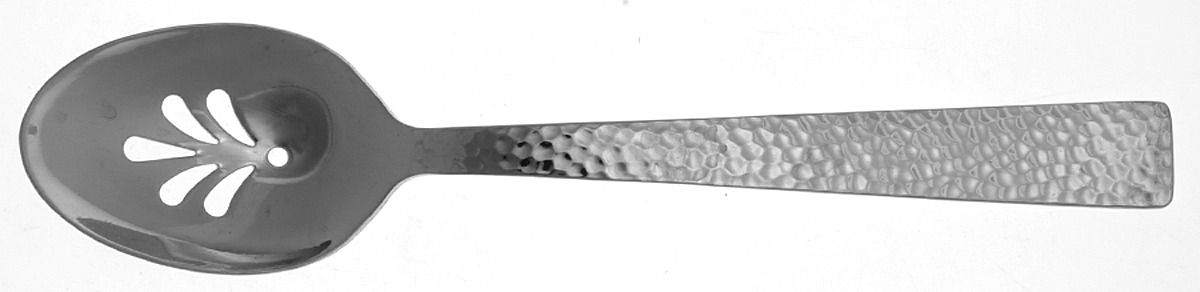 Castello (Stainless) Pierced Tablespoon (Serving Spoon) by Godinger-1