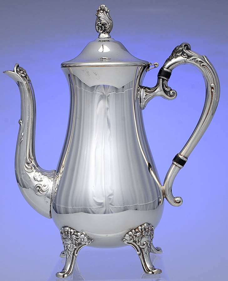 GS152 (Silverplate, Hollowware) Silverplate Coffee Pot by Gorham Silver-1