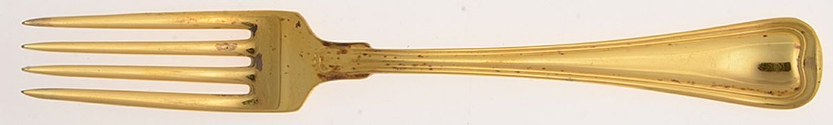 Old French-Gold Vermeil (Sterling) Fork by Gorham Silver-1