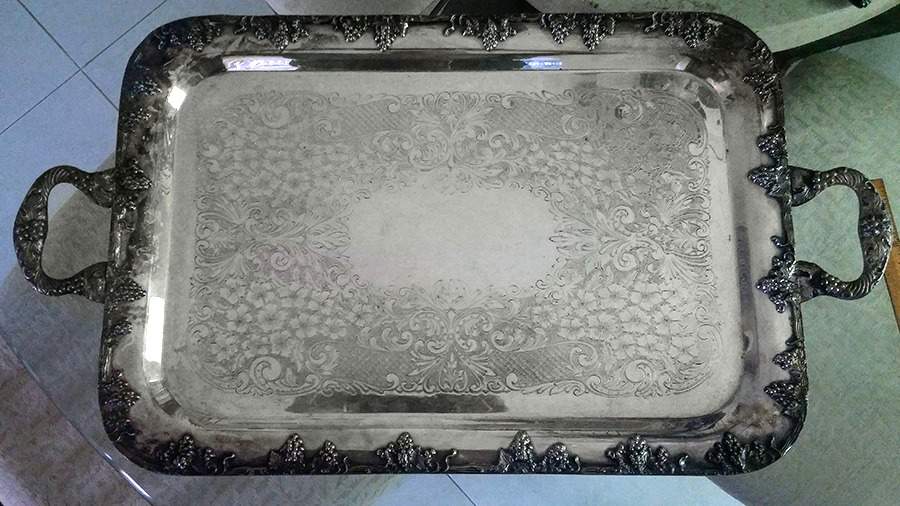 618P (Silverplate, Hollowware) 17" Waiter Tray by Gotham Silver-1