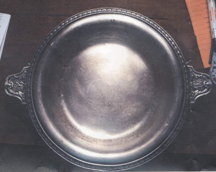 011003 (Silverplate, Hollowware) Silverplate Sandwich Plate by Gorham Silver-1