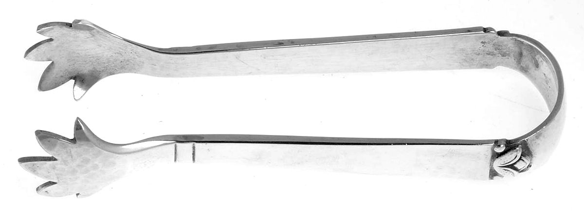 Petal (Sterling) Sugar Tongs by Gustafson Craft-1