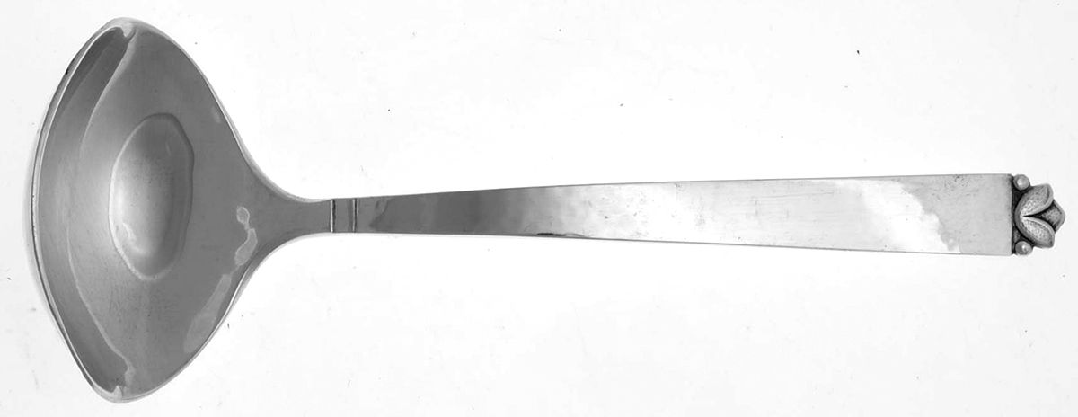 Petal (Sterling) Solid Gravy Ladle by Gustafson Craft-1
