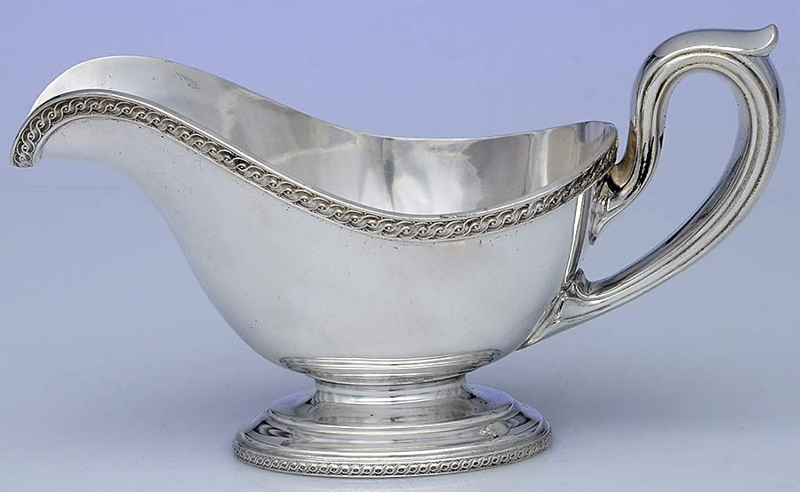 Y30 (Silverplate, Hollowware) Gravy Boat No Underplate by Gorham Silver-1