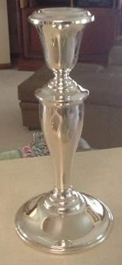 85-1 (Sterling, Hollowware) 6" Weighted Candlestick by Gorham Silver-1