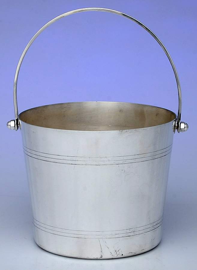 YB54 (Silverplate, Hollowware) Silverplate Ice Bucket by Gorham Silver-1