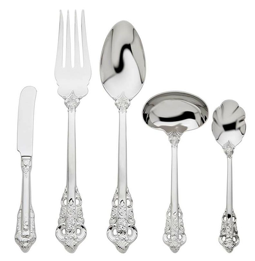 20th Century Baroque (Stainless) Tablespoon (Serving Spoon) by Godinger-1