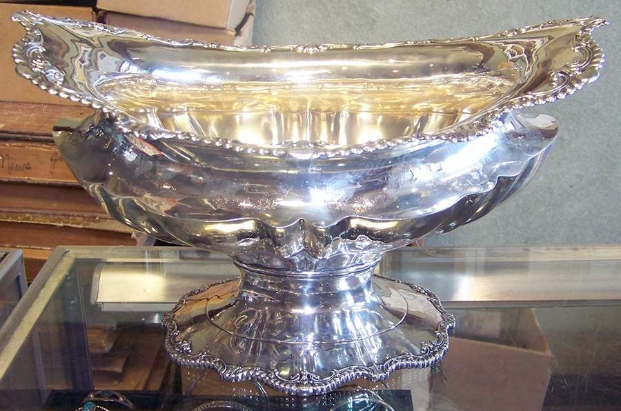 672 (Sterling, Hollowware) Oval Footed Centerpiece by Gorham Silver-1