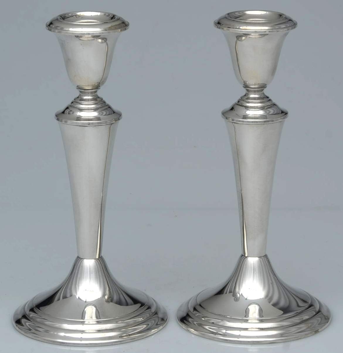818 (Sterling, Hollowware) 7" Weighted Candlestick by Gorham Silver-1