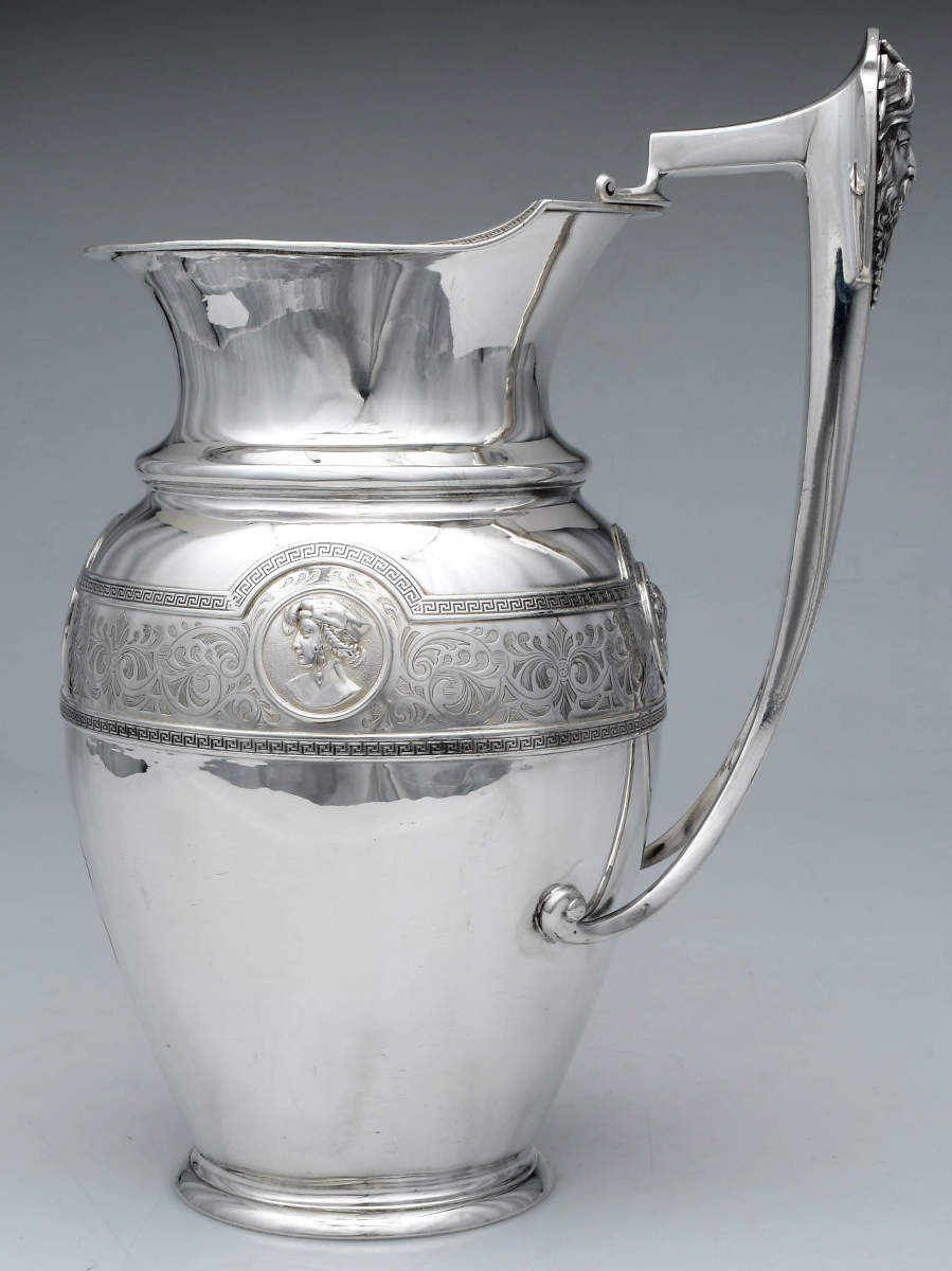 Medallion (Sterling, Coin, Hollowware) 96 Oz Pitcher by Gorham Silver-1