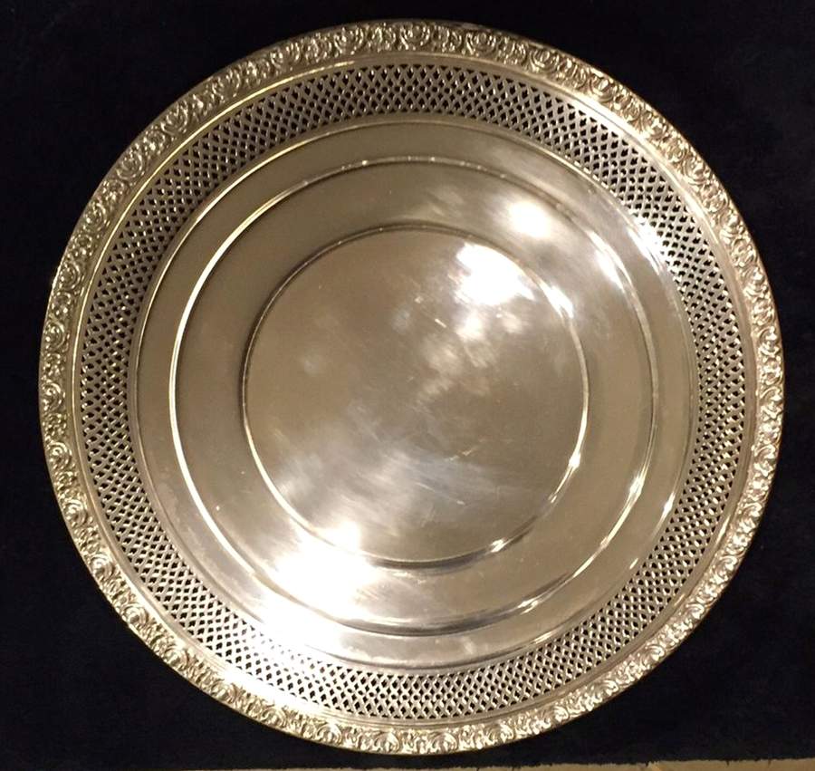 145293 (Sterling, Hollowware) Sterling Sandwich Plate by Gorham Silver-1