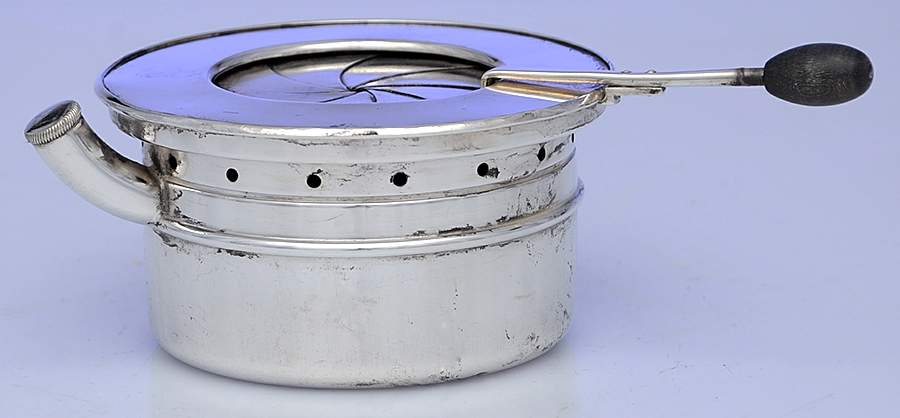 0630 (Silverplate, Hollowware) Burner for Chafing Dish by Gorham Silver-1